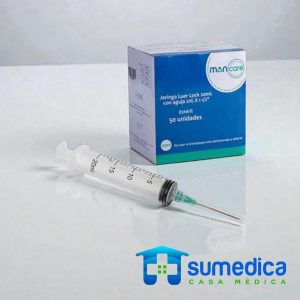 Jeringa 20ml Luer Lock Aguja 21G x 1½" x 1 unidad. (Muncare)