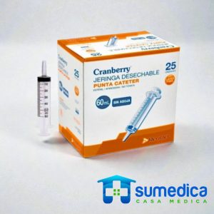 Cranberry ReutterJeringa Punta Cateter 60Ml X 25Und Cranberry